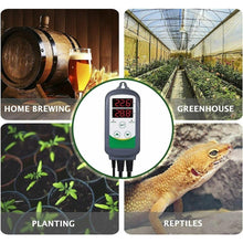 Load image into Gallery viewer, Digital 2-Stage Outlet Greenhouse Thermostat Temperature Controller - Adler's Store