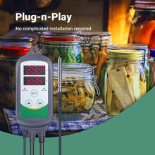 Load image into Gallery viewer, Digital 2-Stage Outlet Greenhouse Thermostat Temperature Controller - Adler's Store
