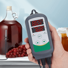 Load image into Gallery viewer, Digital 2-Stage Outlet Greenhouse Thermostat Temperature Controller - Adler's Store