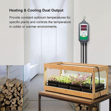 Load image into Gallery viewer, Digital 2-Stage Outlet Greenhouse Thermostat Temperature Controller - Adler's Store