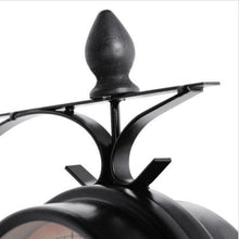 Load image into Gallery viewer, Double Sided Metal Hanging Wall Clock In Vintage Train Station Design - Adler's Store