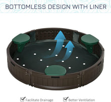 Load image into Gallery viewer, Easy Assembly Sandbox with Covering Liner - Adler's Store