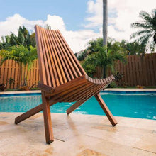 Load image into Gallery viewer, Ergonomic Folding Wooden Lounge Seat - Adler's Store