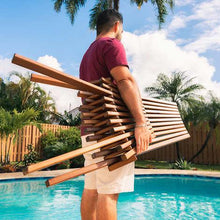 Load image into Gallery viewer, Ergonomic Folding Wooden Lounge Seat - Adler's Store