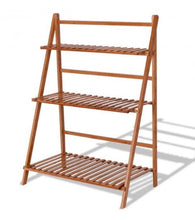 Load image into Gallery viewer, Foldable 3-tier Bamboo Flower Shelf - Adler's Store