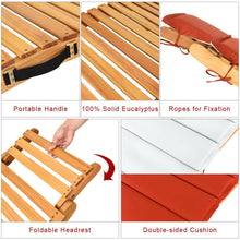 Load image into Gallery viewer, Folding Sun Lounger Chair with Double-Sided Cushion - Adler's Store