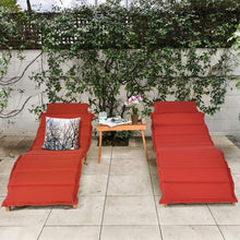 Load image into Gallery viewer, Folding Sun Lounger Chair with Double-Sided Cushion - Adler's Store