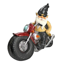 Load image into Gallery viewer, Garden Gnome Statue Axle Grease Biker - Adler's Store