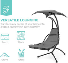 Load image into Gallery viewer, Hanging Swing Chair with Removable Canopy - Adler's Store