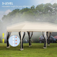 Load image into Gallery viewer, Heavy Duty 10 x 20 Ft Instant Pop Up Tent with Netting and Carry Bag - Adler's Store