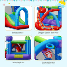Load image into Gallery viewer, Inflatable Dragon Bounce House with Blower and 30 Balls - Adler's Store