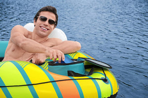 Inflatable Inner Tube Float with Removable Cooler and Cup Holder - Adler's Store