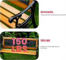 Load image into Gallery viewer, Kids Animals Décor Cast Iron and Wooden Patio Bench - Adler's Store