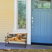 Load image into Gallery viewer, Kids Animals Décor Cast Iron and Wooden Patio Bench - Adler's Store