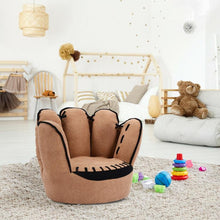 Load image into Gallery viewer, Kids Baseball Glove Shaped Sofa Chair with Sturdy Wood Construction - Adler's Store
