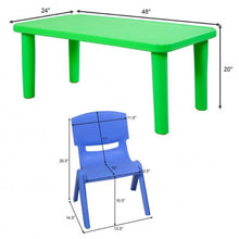 Load image into Gallery viewer, Kids Colorful High Quality Plastic Table Set - Adler's Store