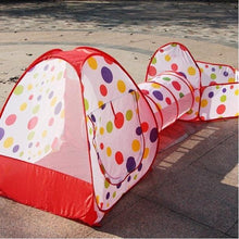 Load image into Gallery viewer, Kids Learn and Develop Play Tent With Tunnel 3-in-1 Playhut Tunnel Ball Pit and Carry Bag - Adler's Store