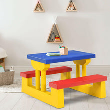 Load image into Gallery viewer, Kids Portable Picnic and Bench Table with Removable Umbrella - Adler's Store