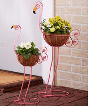 Load image into Gallery viewer, Majestic Bird with Coconut Fiber Basket Planters - Set of 2 - Adler's Store