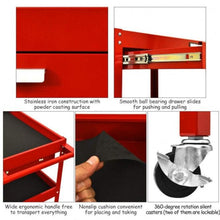 Load image into Gallery viewer, Mechanics Rolling Tool Cabinet Organizer with Drawer - Adler's Store