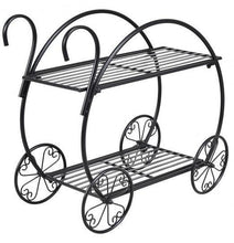 Load image into Gallery viewer, Metal Flower Pot Display Cart - Adler's Store