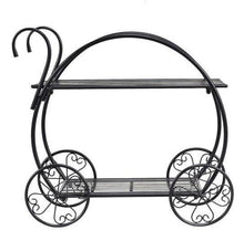 Load image into Gallery viewer, Metal Flower Pot Display Cart - Adler's Store