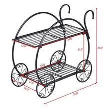 Load image into Gallery viewer, Metal Flower Pot Display Cart - Adler's Store