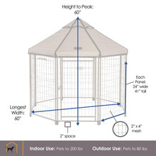 Load image into Gallery viewer, Multi Purpose Pet Gazebo Sun Shade with Modular Connectability - Adler's Store