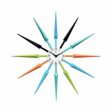 Load image into Gallery viewer, Multicolor Mid Century Modern 24 Inch Wall Clock - Adler's Store