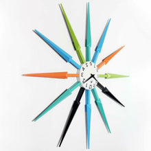 Load image into Gallery viewer, Multicolor Mid Century Modern 24 Inch Wall Clock - Adler's Store