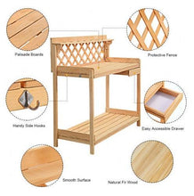 Load image into Gallery viewer, Multifunctional Garden Solid Wood Potting Station - Adler's Store