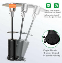 Load image into Gallery viewer, Outdoor 48000 BTU Propane Gas Area Heater with Table and Wheels - Adler's Store