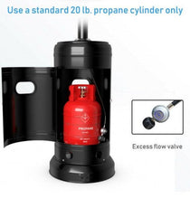 Load image into Gallery viewer, Outdoor 48000 BTU Propane Gas Area Heater with Table and Wheels - Adler's Store