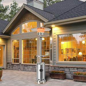 Outdoor 48000 BTU Propane Gas Area Heater with Table and Wheels - Adler's Store