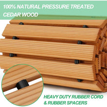 Load image into Gallery viewer, Outdoor Cedar Wood Garden Pathway Weather-Resistant Decorative Roll Out Boardwalk - Adler's Store