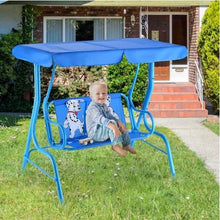 Load image into Gallery viewer, Outdoor Kids Patio 2 Seater Swing Bench With Canopy - Adler's Store