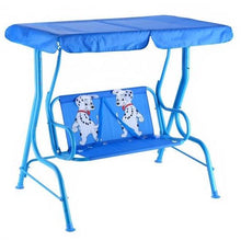 Load image into Gallery viewer, Outdoor Kids Patio 2 Seater Swing Bench With Canopy - Adler's Store