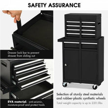 Load image into Gallery viewer, Portable 2-in-1 Detachable Steel Tool Chest and Cabinet - Adler's Store