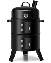 Load image into Gallery viewer, Portable 3 in 1 Iron Charcoal BBQ Smoker - Adler's Store