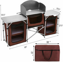 Load image into Gallery viewer, Portable Camping Cooking Storage Rack - Adler's Store