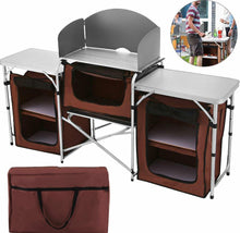 Load image into Gallery viewer, Portable Camping Cooking Storage Rack - Adler's Store