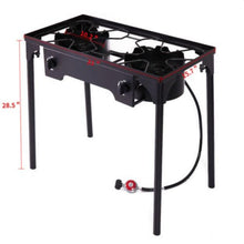 Load image into Gallery viewer, Portable Double Burner Propane Gas Cooker - Adler's Store