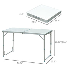 Load image into Gallery viewer, Portable Folding Picnic Table with Aluminum Legs - Adler's Store