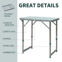 Load image into Gallery viewer, Portable Folding Picnic Table with Aluminum Legs - Adler's Store