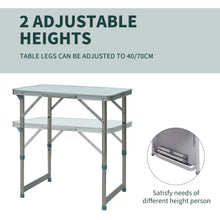 Load image into Gallery viewer, Portable Folding Picnic Table with Aluminum Legs - Adler's Store