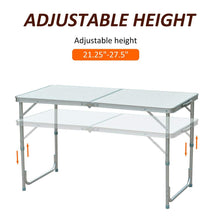 Load image into Gallery viewer, Portable Folding Picnic Table with Aluminum Legs - Adler's Store