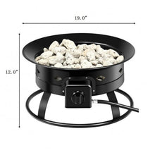 Load image into Gallery viewer, Portable Outdoor Smokeless Propane Gas Fire Pit with Cover and Carry Kit - Adler's Store