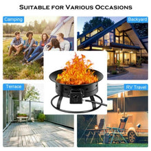 Load image into Gallery viewer, Portable Outdoor Smokeless Propane Gas Fire Pit with Cover and Carry Kit - Adler's Store