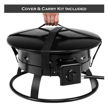 Load image into Gallery viewer, Portable Outdoor Smokeless Propane Gas Fire Pit with Cover and Carry Kit - Adler's Store