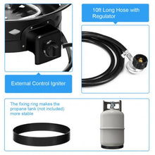 Load image into Gallery viewer, Portable Outdoor Smokeless Propane Gas Fire Pit with Cover and Carry Kit - Adler's Store